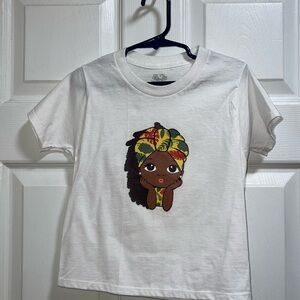 ♦️ Kids White T-Shirt with Colorful‎ Graphic